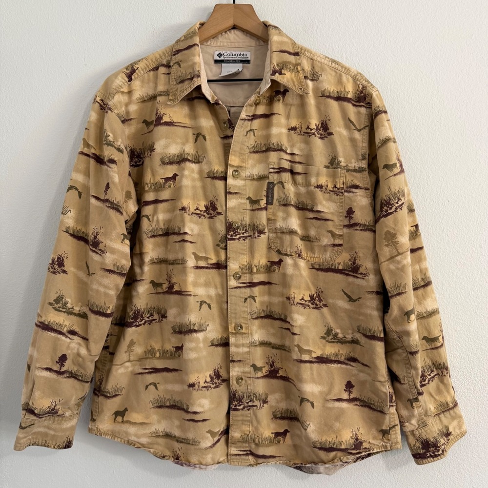Vintage 90's Columbia Sportswear - Hunting Themed Cotton Button Down